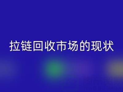 拉链回收市场的现状：机遇与挑战并存